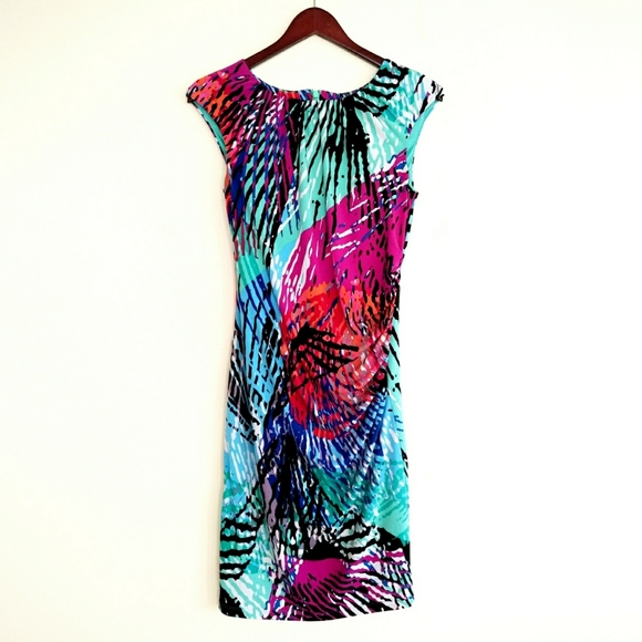 Ellen Tracy Dresses & Skirts - Ellen Tracy Multicolor Abstract Print Dress